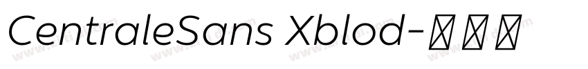 CentraleSans Xblod字体转换